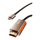 Кабель-адаптер с оплёткой CABLETIME USB-C — HDMI 2.1 (1 м) - фото 4